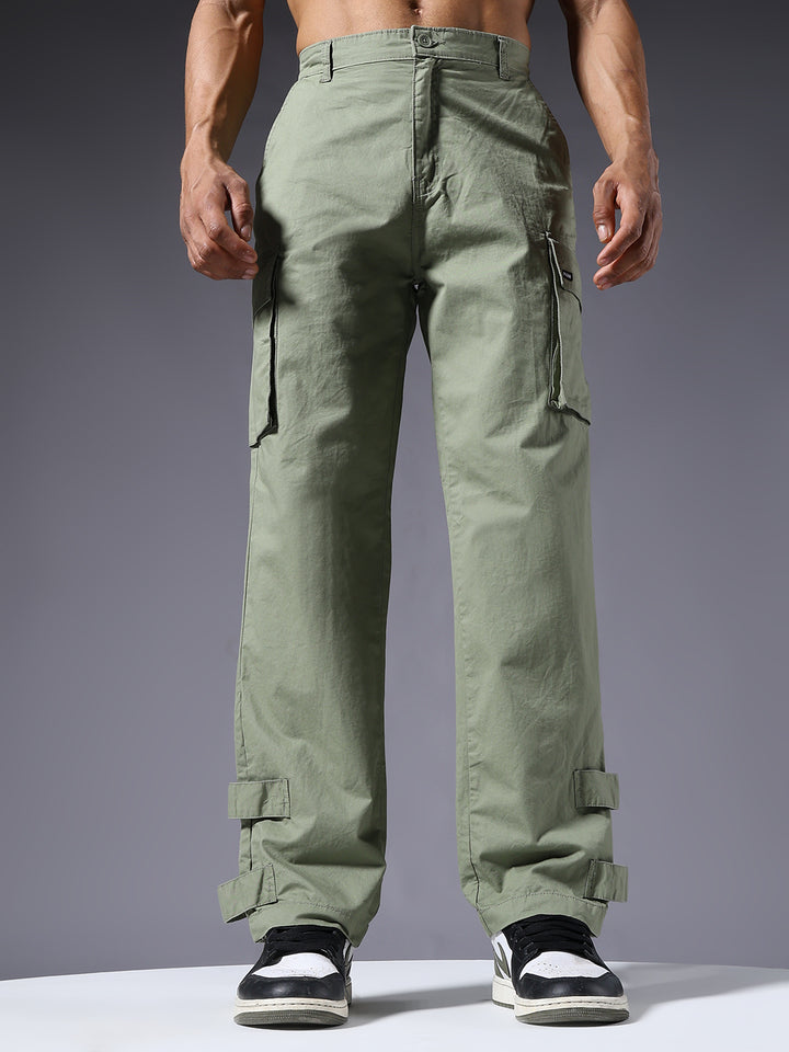 Men Utility Cargo - Mint Green