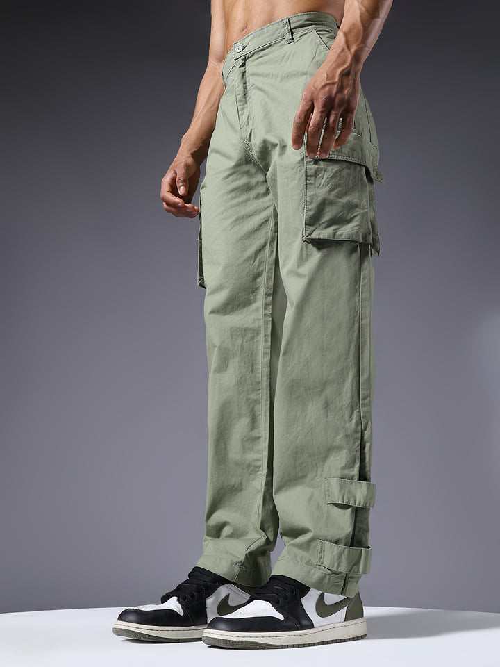 Men Utility Cargo - Mint Green