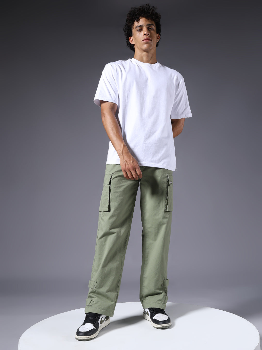 Men Utility Cargo - Mint Green