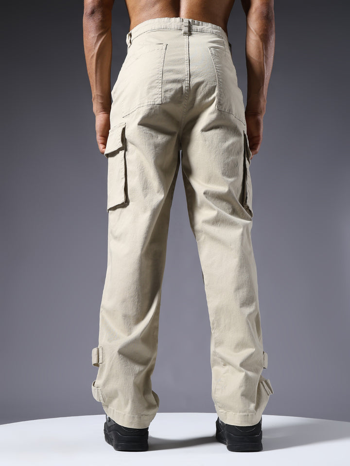 Men Utility Cargos - Off White