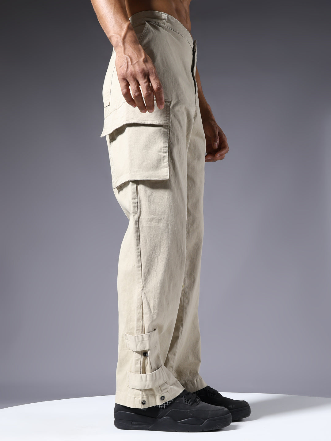 Men Utility Cargos - Off White