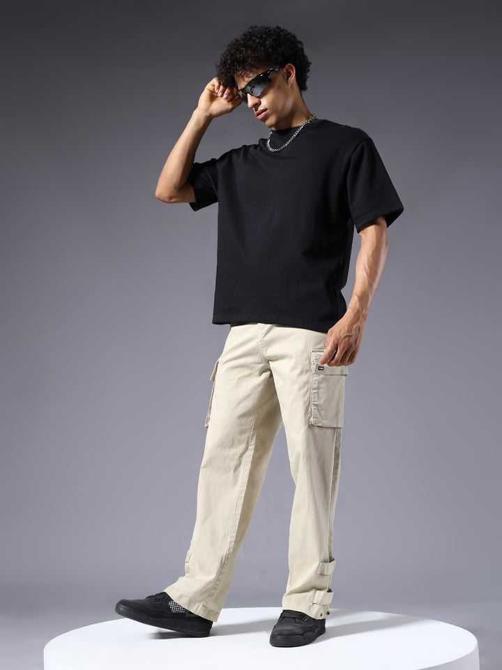 Men Utility Cargos - Off White