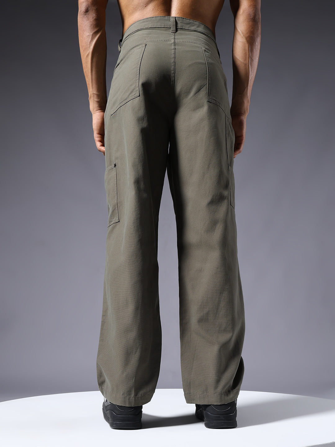 Men Carpenter Pants - Olive Green
