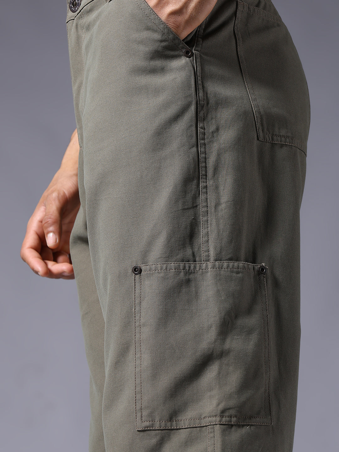 Men Carpenter Pants - Olive Green