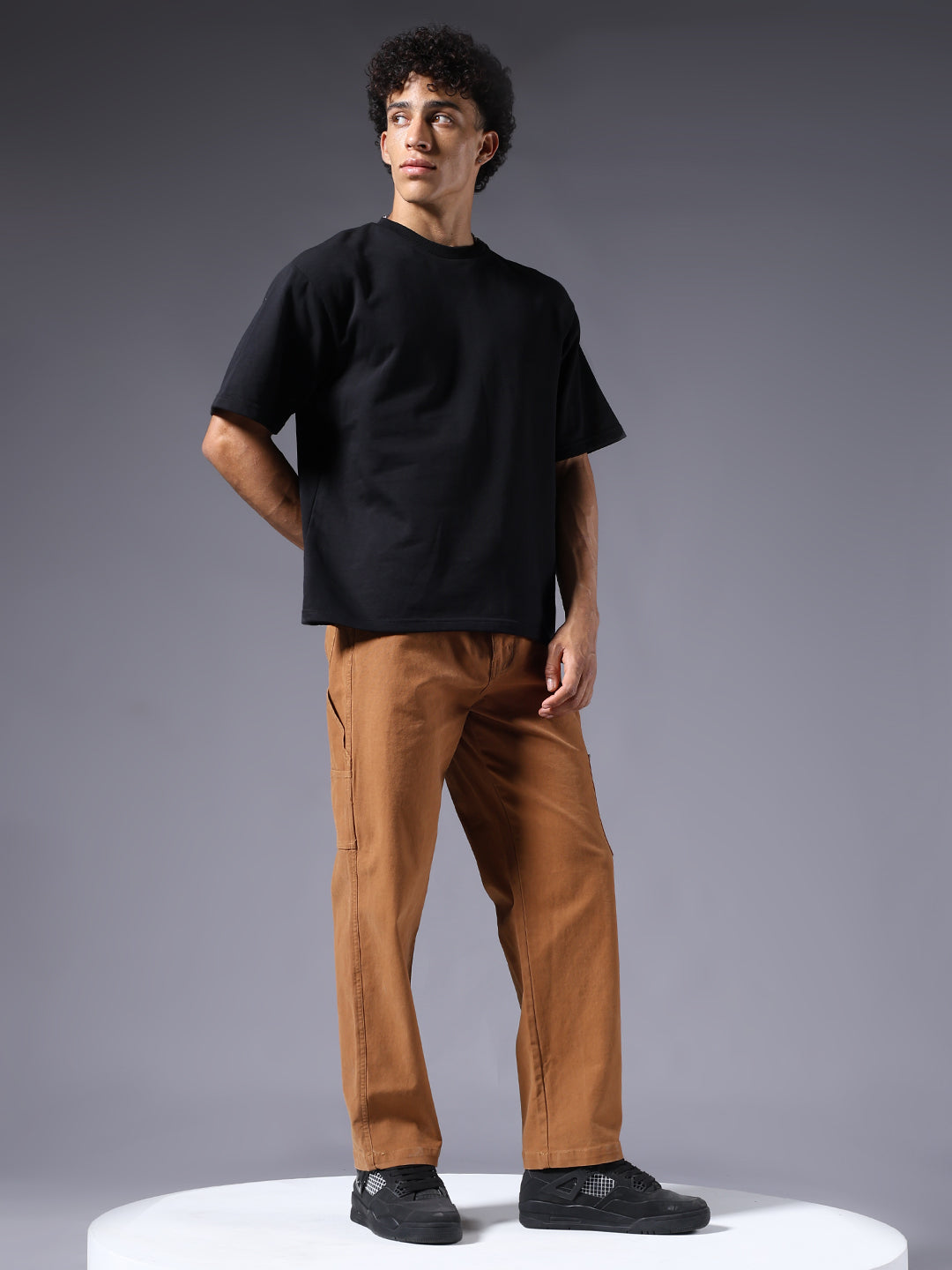 Men Carpenter Pants - Brown
