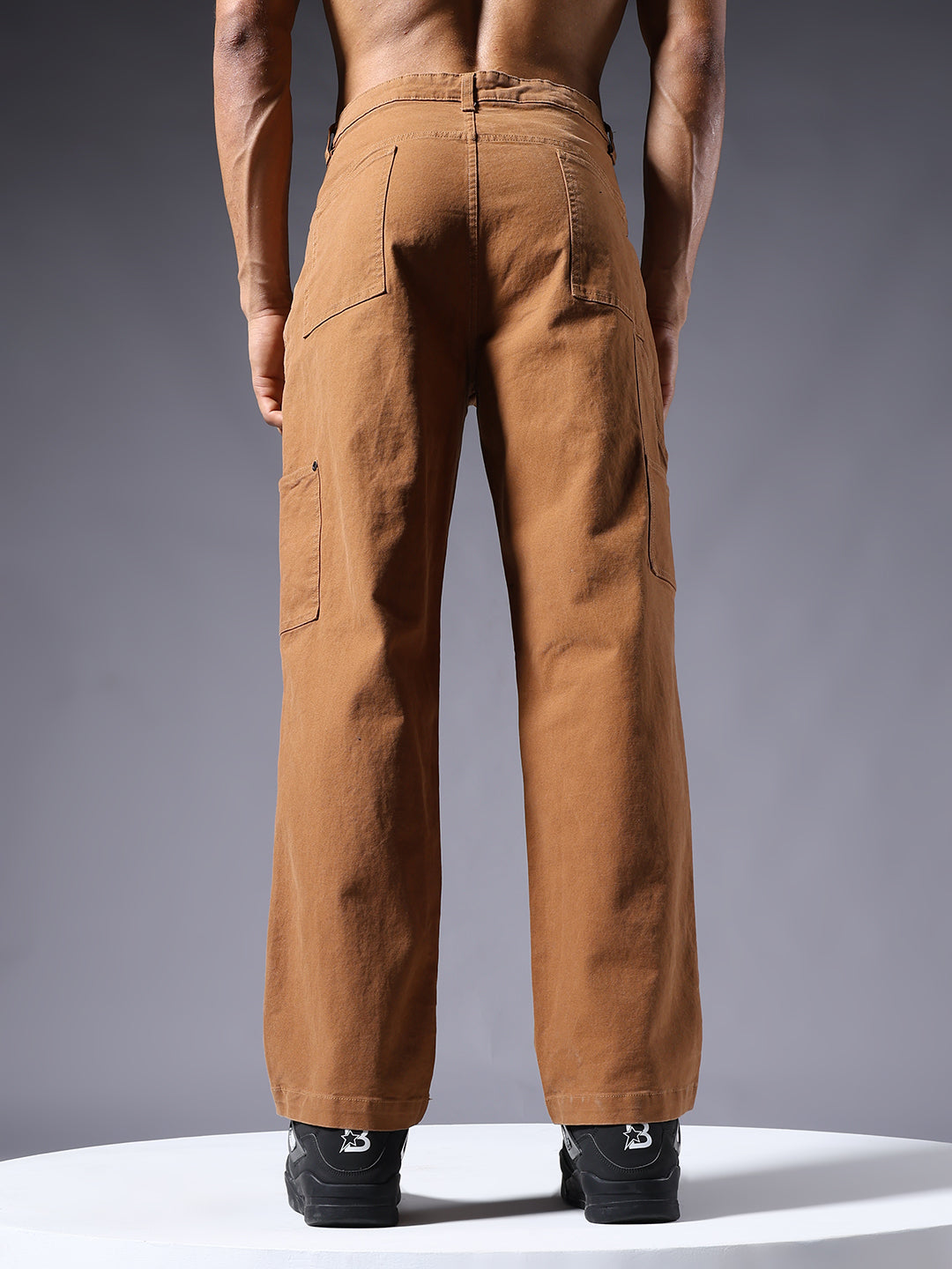 Men Carpenter Pants - Brown