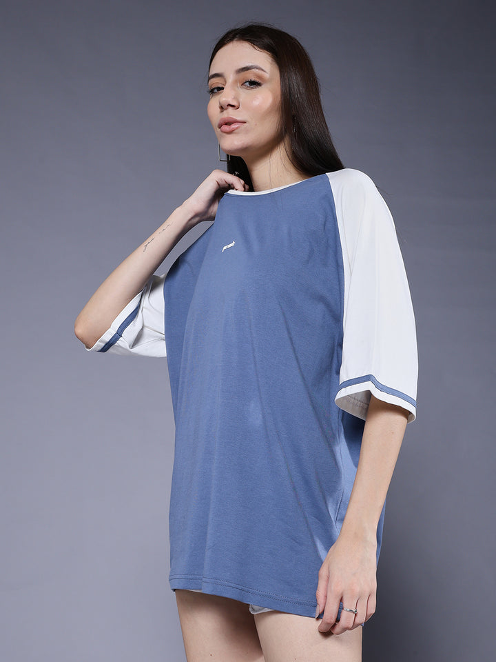 Women Oversized Colorblock T-Shirt