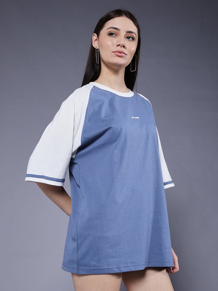 Women Oversized Colorblock T-Shirt