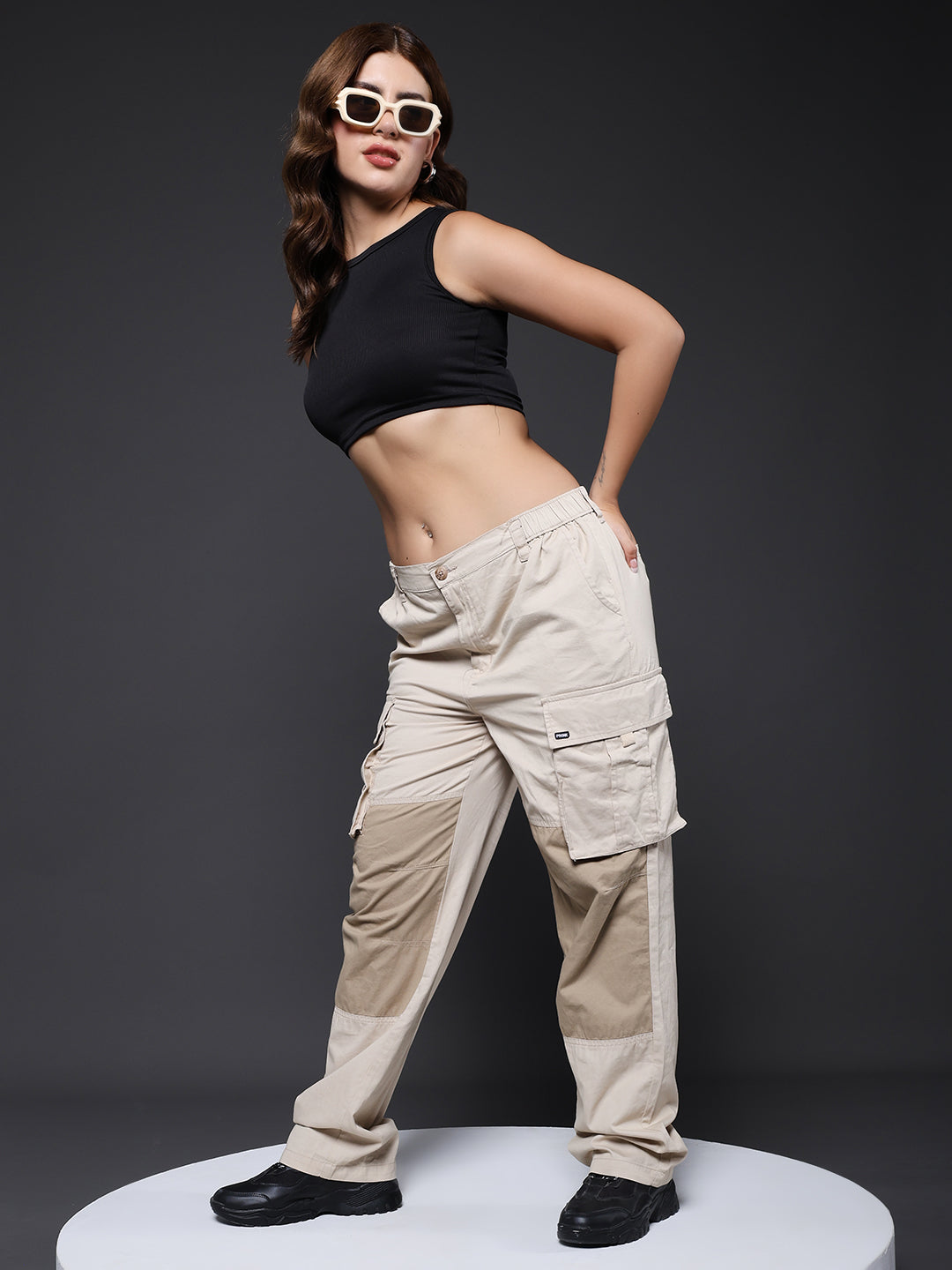 Women Utility Cargo - Beige