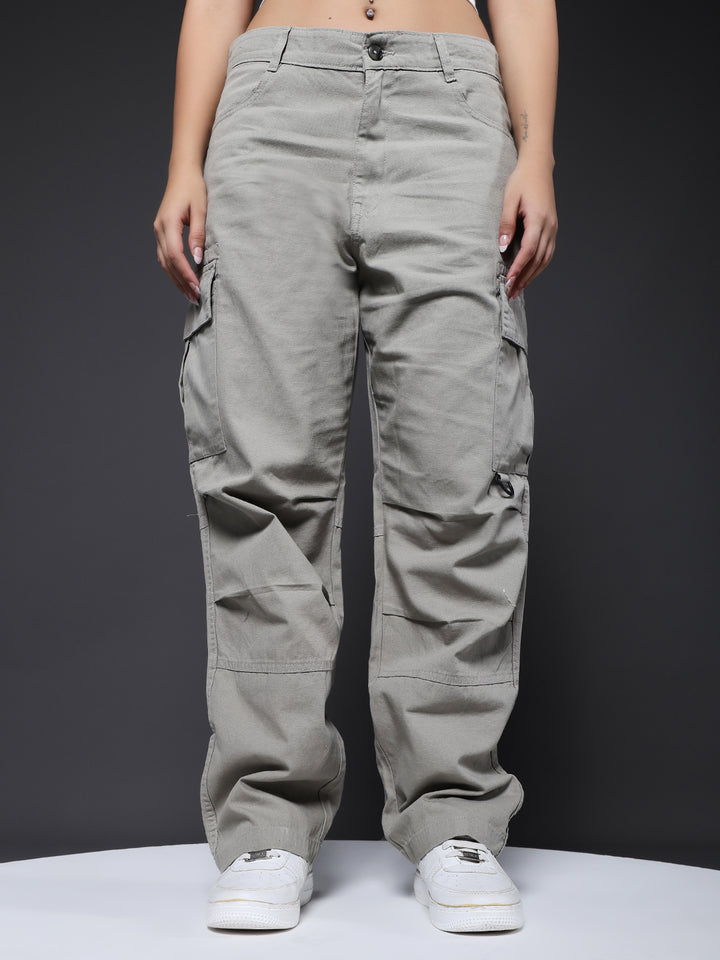 Women Utility Cargo - Ash Grey