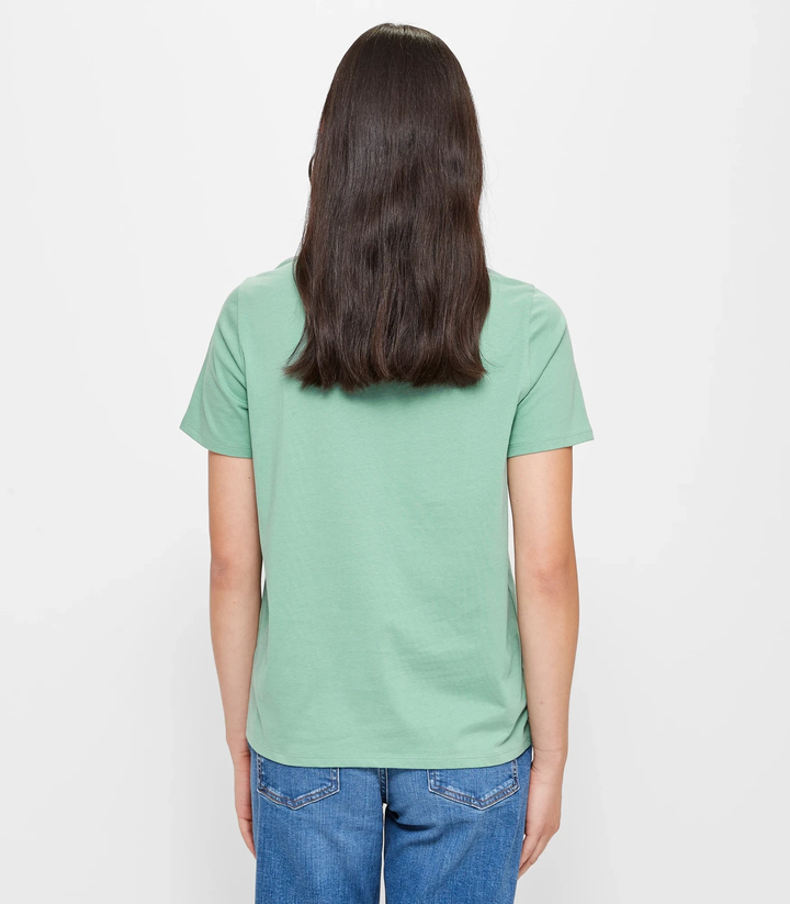 Women Solid Half Sleeve T-Shirt - Mint Green