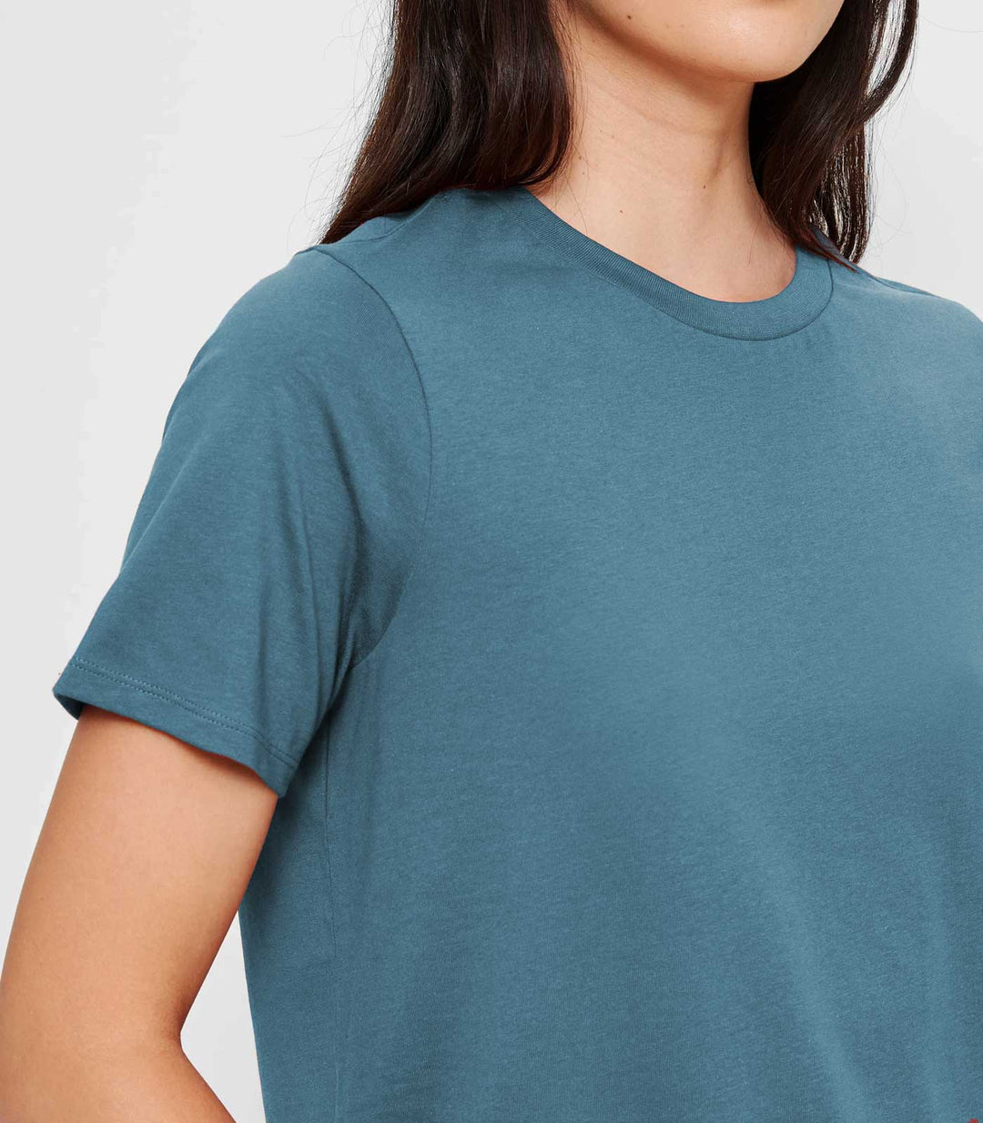 Women Solid Half Sleeve T-Shirt - Teal Blue