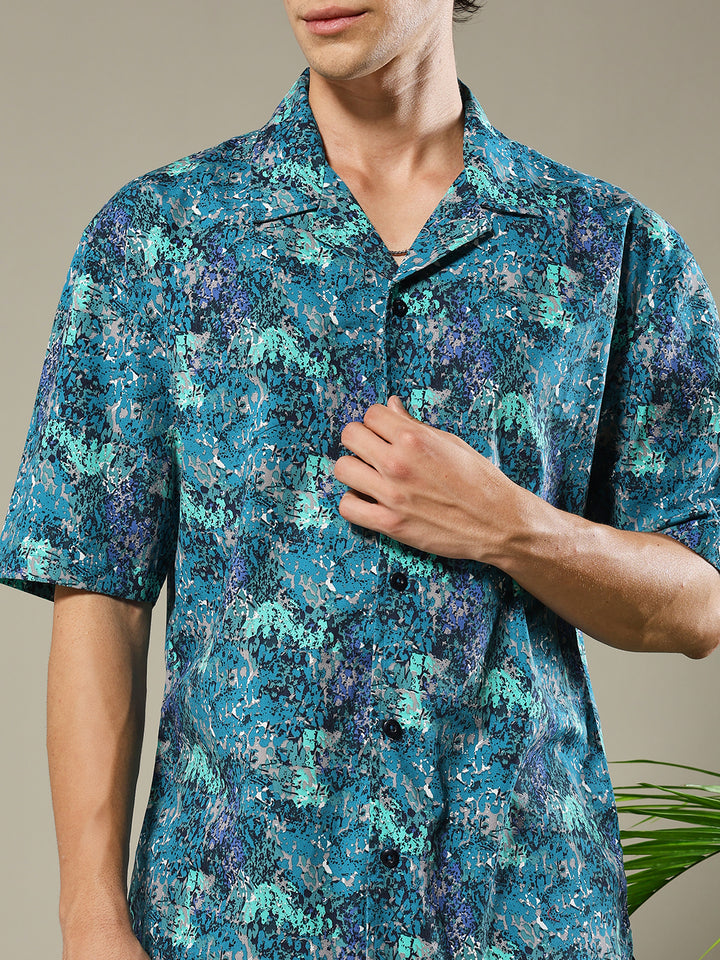 Men Premium Cotton Twill Co-ord Set – Basil Green