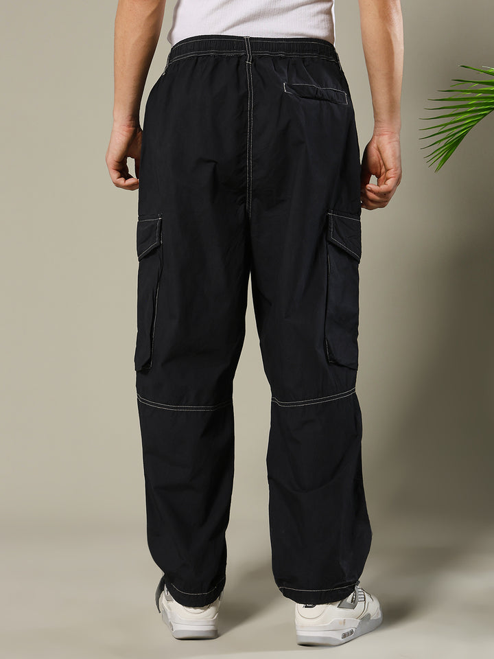 Parachute Pants For Men - Black
