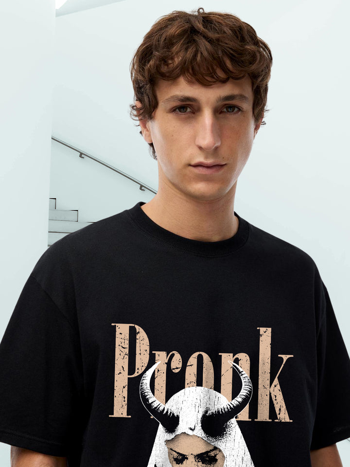 Monarch Men Printed Oversized T-Shirt