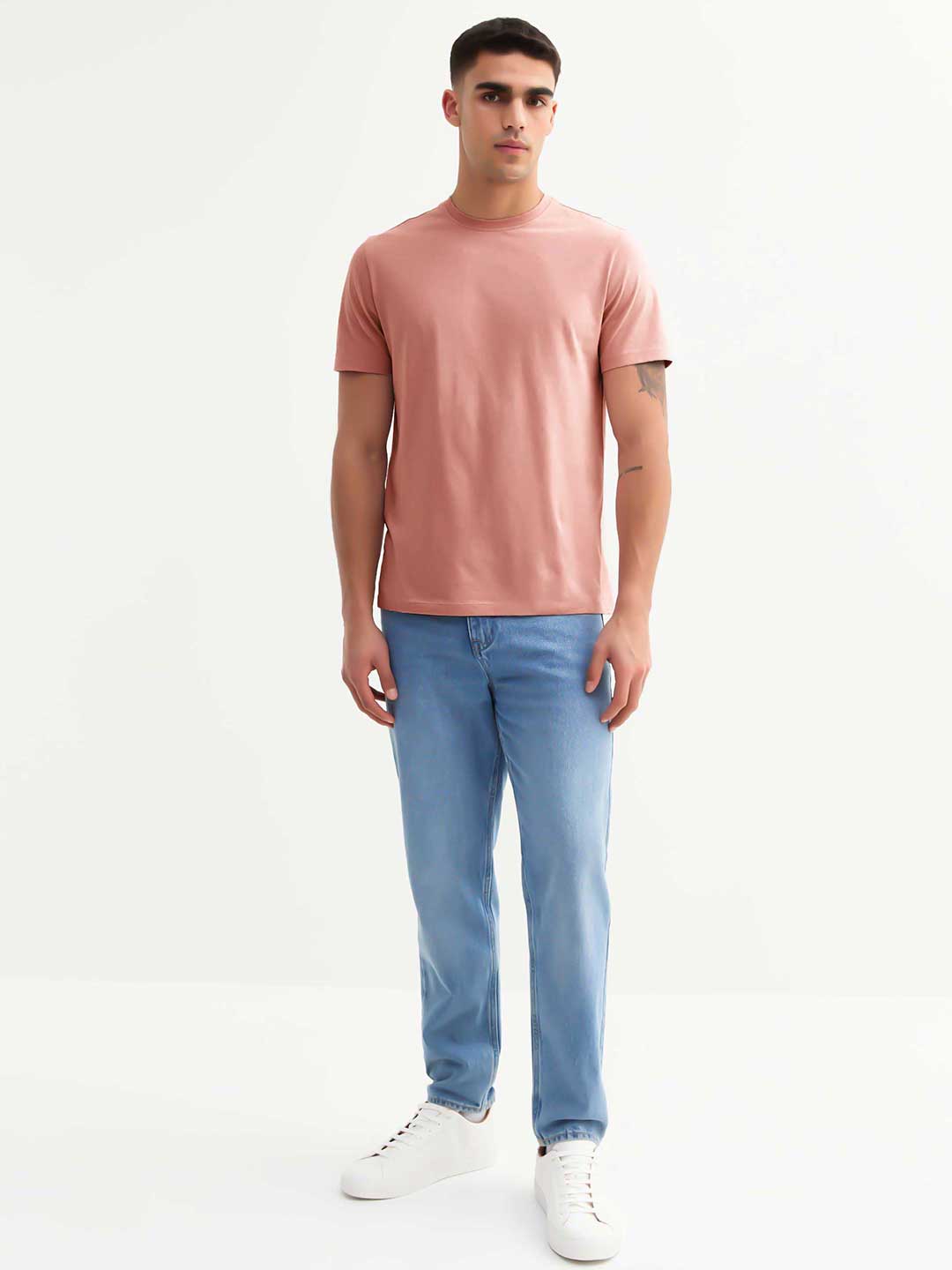 Solid Half Sleeve T-Shirt Men Combo - Pack of 4