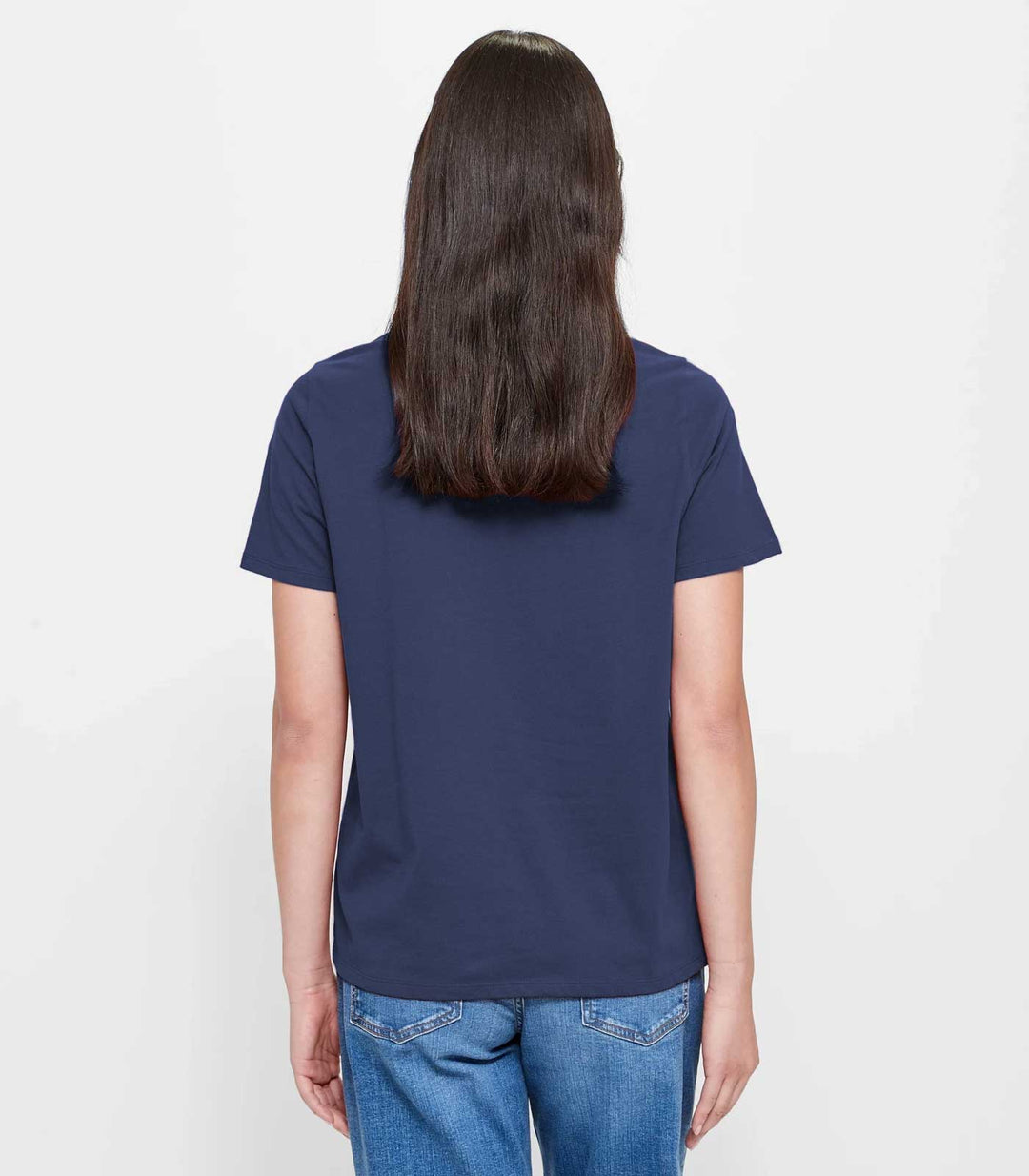 Women Solid Half Sleeve T-Shirt - Classic Navy