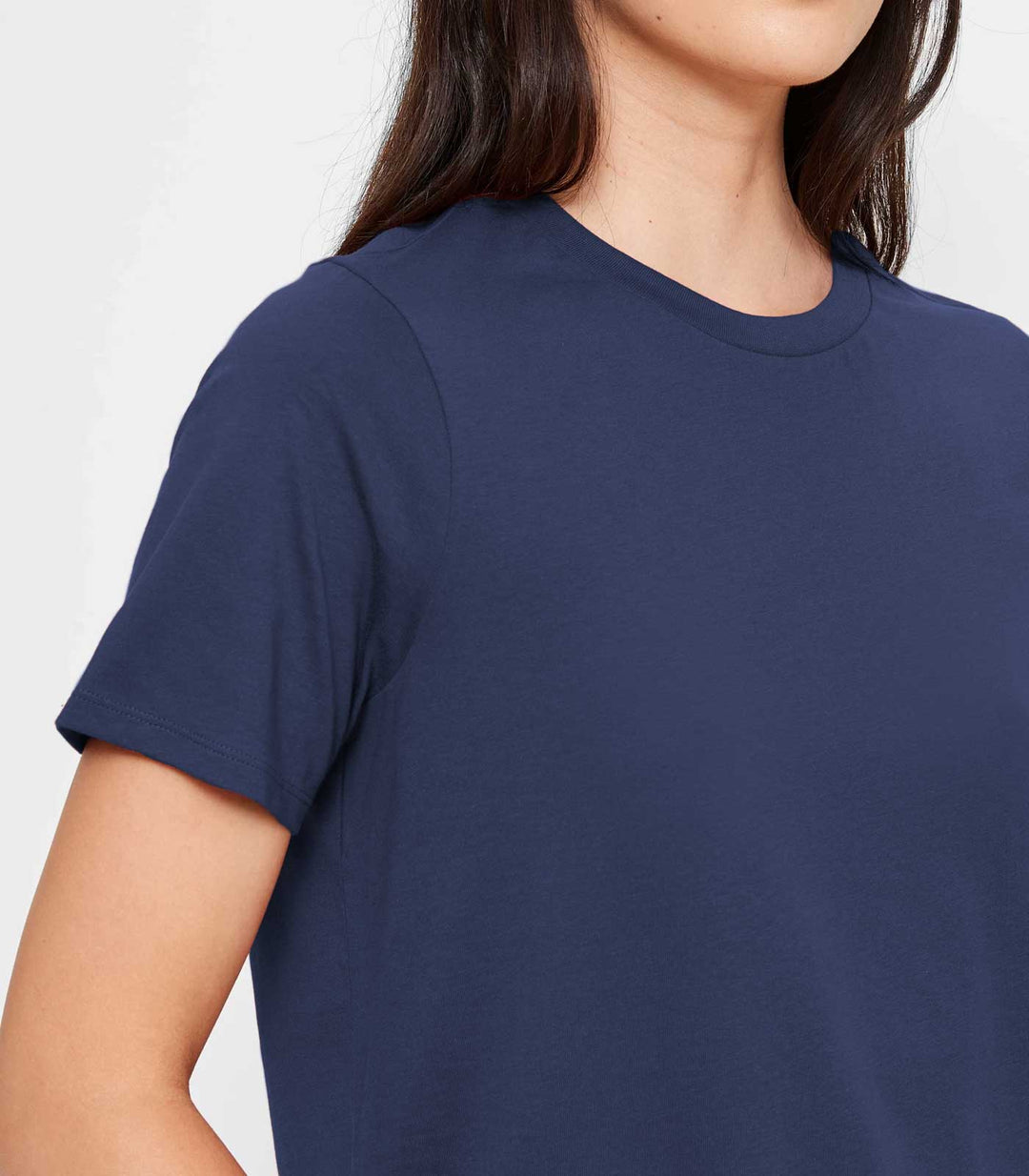 Women Solid Half Sleeve T-Shirt - Classic Navy
