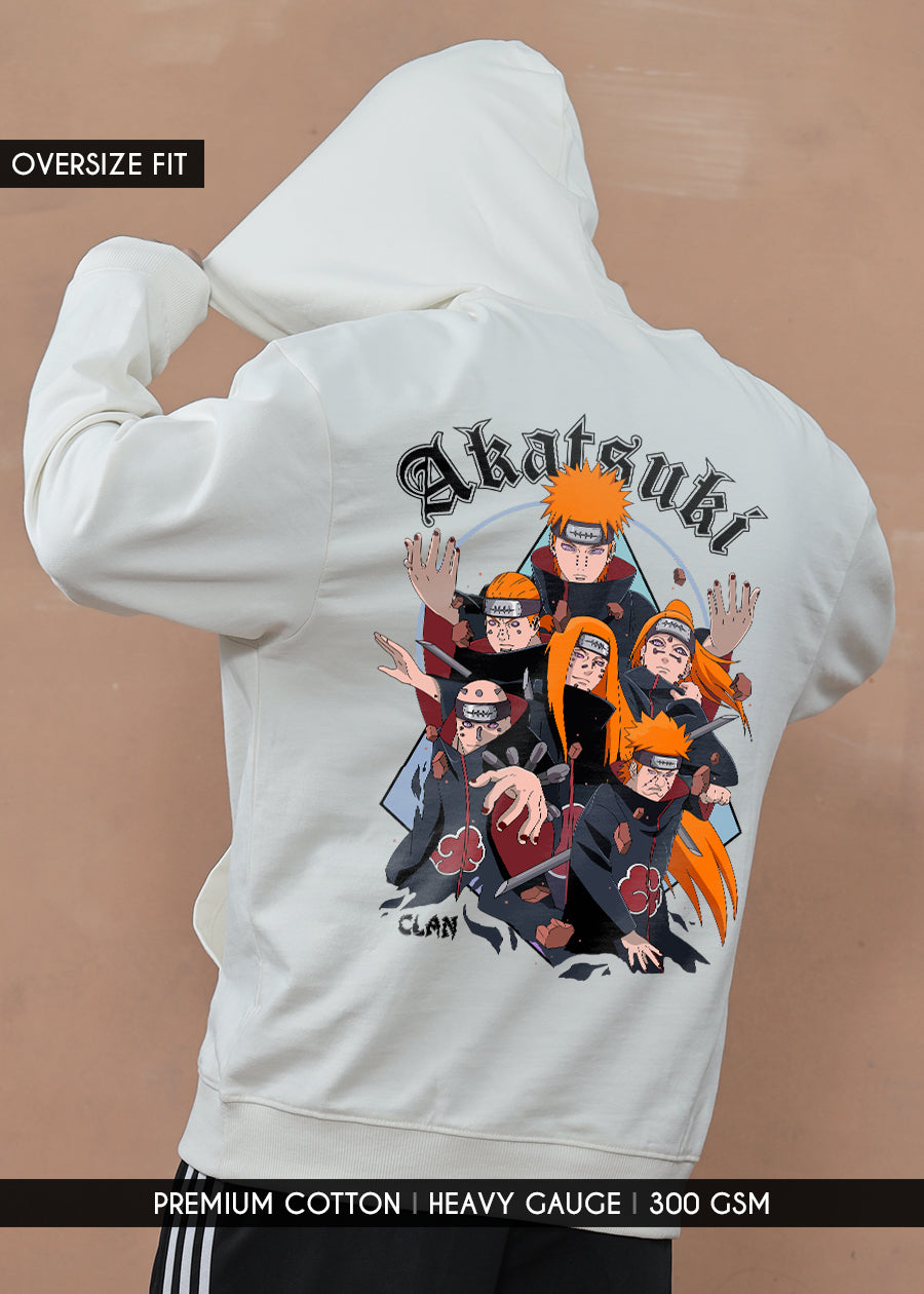 Akatsuki Clan Men Drop Shoulder Premium Terry Hoodie