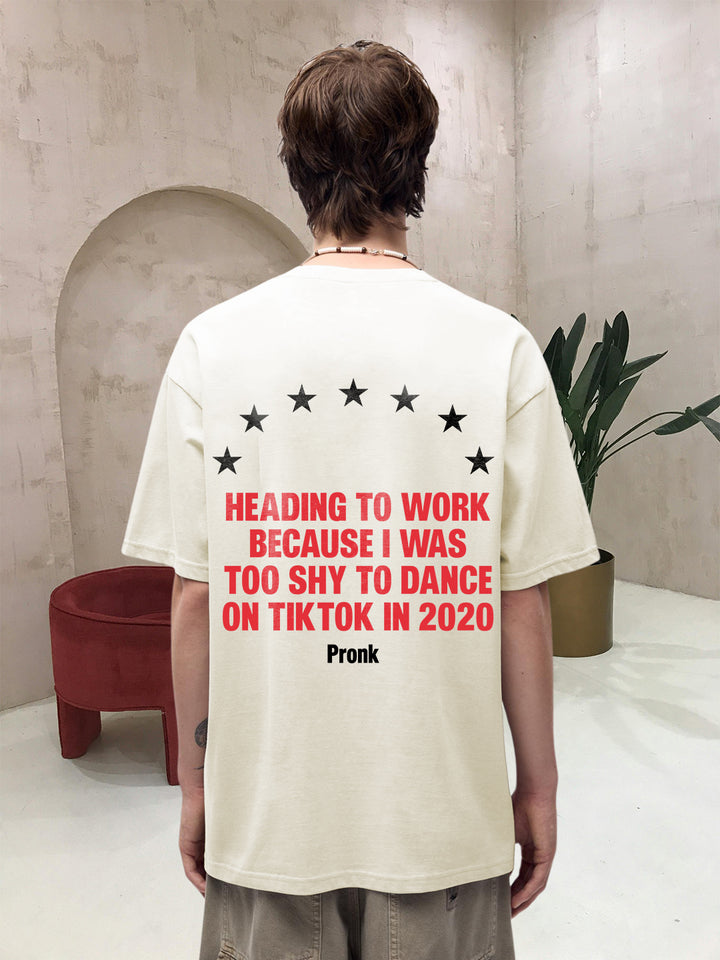 2020 Regret Men Printed Oversized T-Shirt