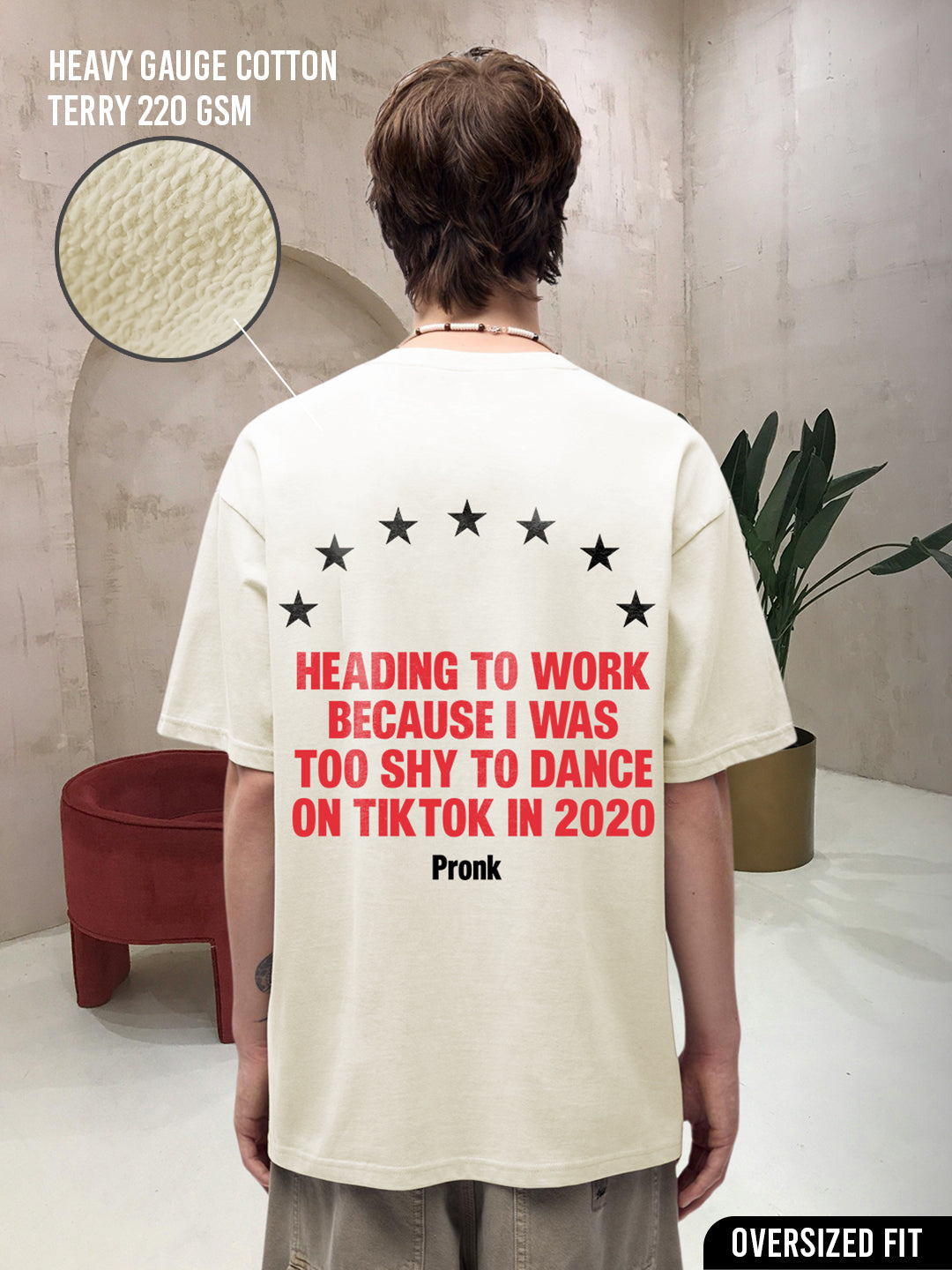 2020 Regret Men Printed Oversized T-Shirt