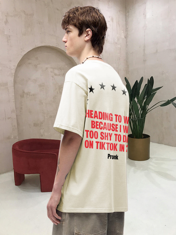 2020 Regret Men Printed Oversized T-Shirt