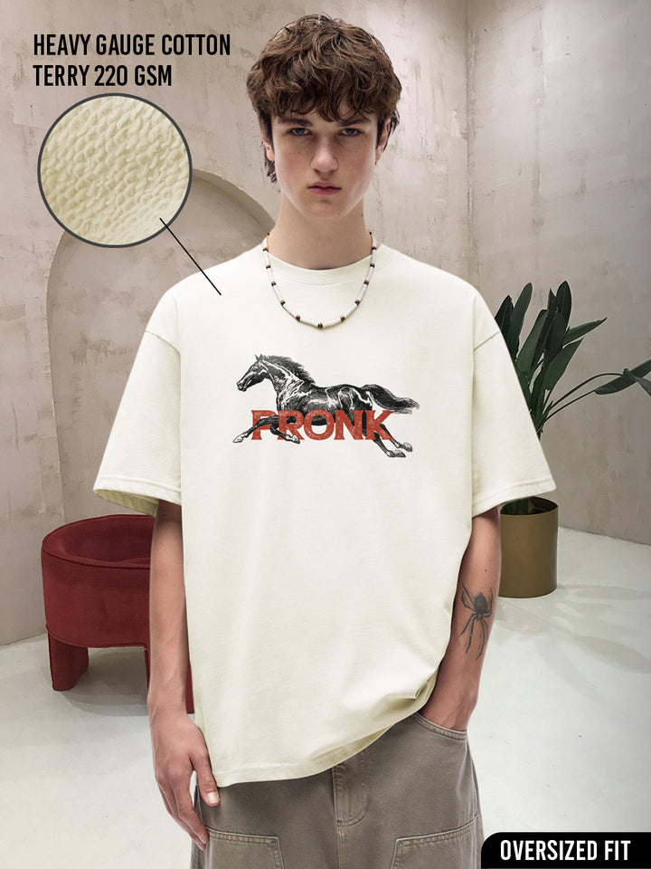 Wildstride Men Printed Oversized T-Shirt