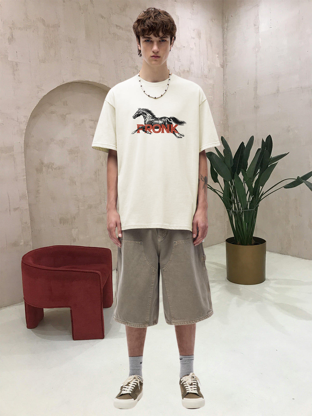 Wildstride Men Printed Oversized T-Shirt