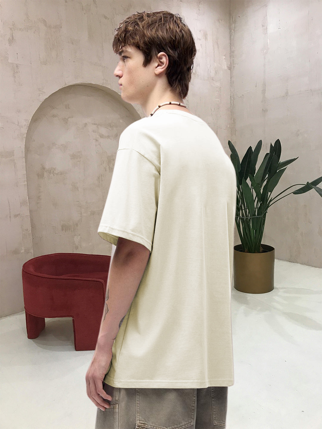 Wildstride Men Printed Oversized T-Shirt