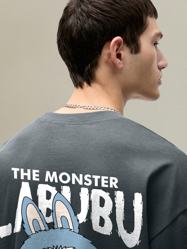 Urban Beast Men Printed Oversized T-Shirt