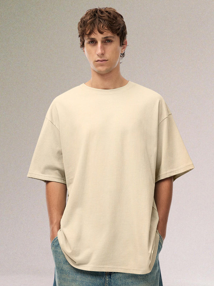 Solid Oversized T-Shirt Men Combo - Pack of 4
