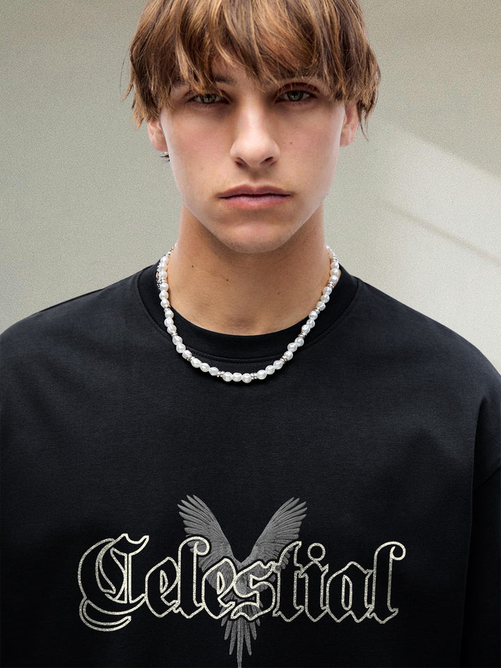 Celestial Men Graphic Printed Oversized T-shirt