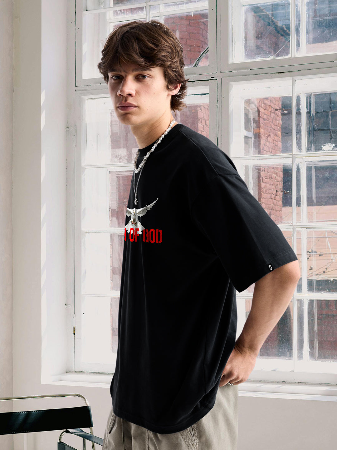 Fear Of God Men Graphic Printed Oversized  T-Shirt