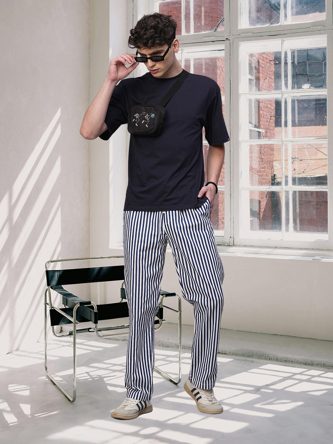 Cotton Pants for Men - Royal Blue