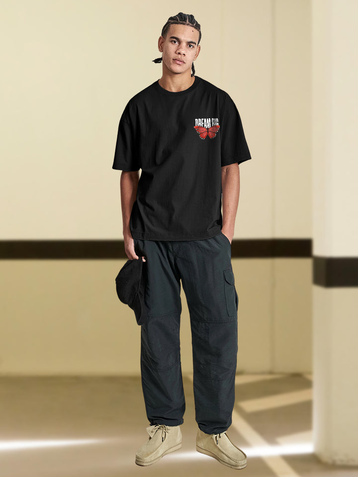 Dream Big Men Printed Oversized  T-Shirt