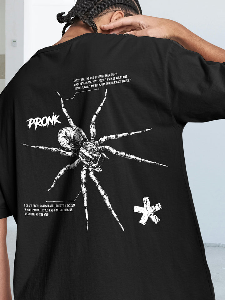 Chaos Crawler Men Printed Oversized  T-Shirt