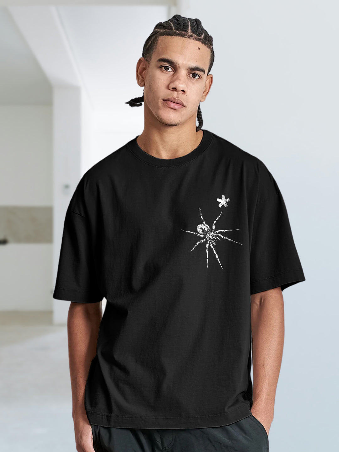 Chaos Crawler Men Printed Oversized  T-Shirt