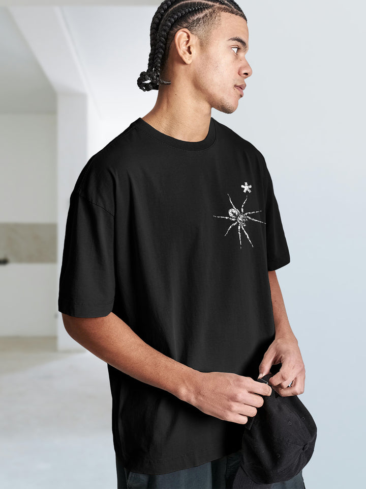 Chaos Crawler Men Printed Oversized  T-Shirt