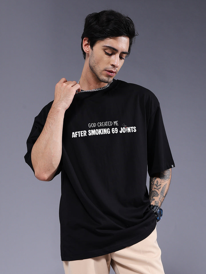 OG CREATION Men Printed Oversized T-Shirt