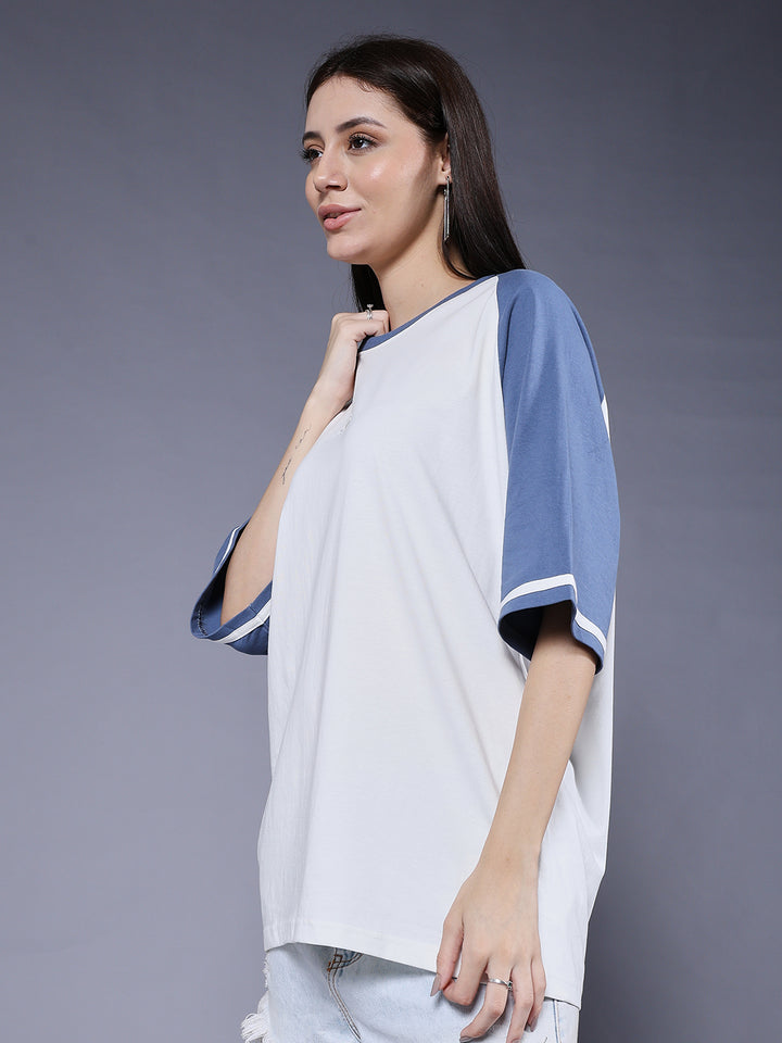 Women Oversized Colorblock T-Shirt