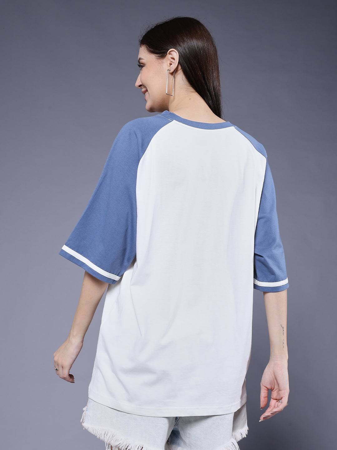 Women Oversized Colorblock T-Shirt