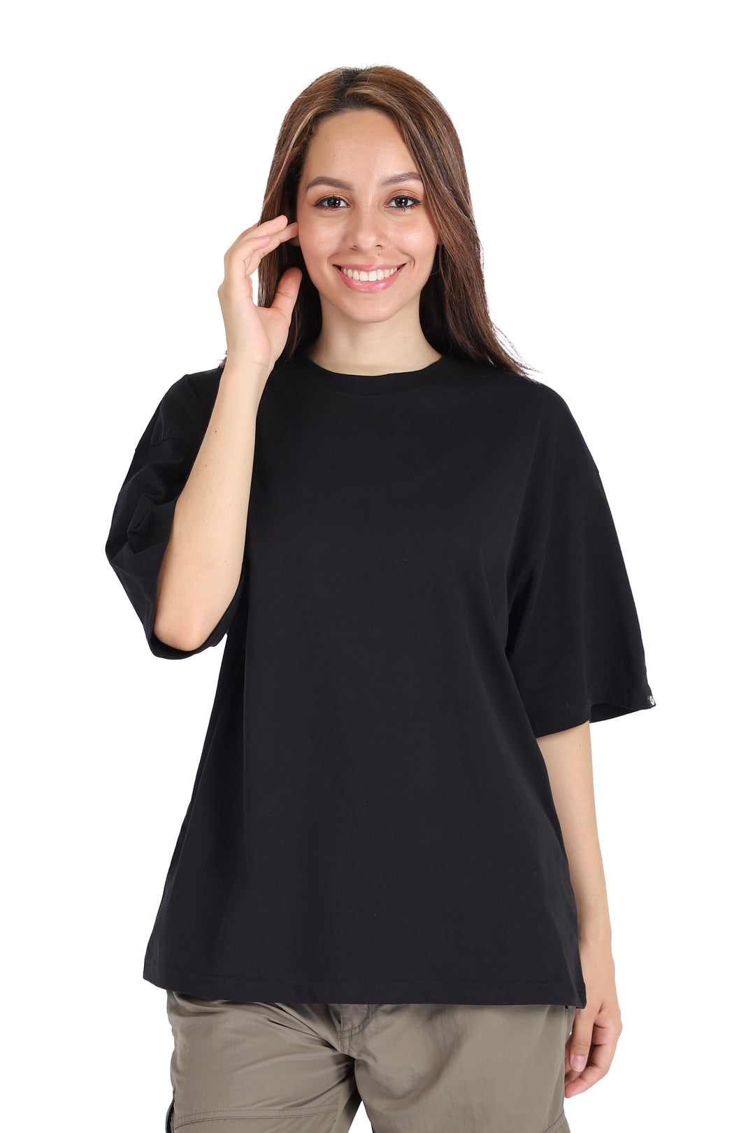 Solid Oversized T-Shirt Women Combo - Pack of 2
