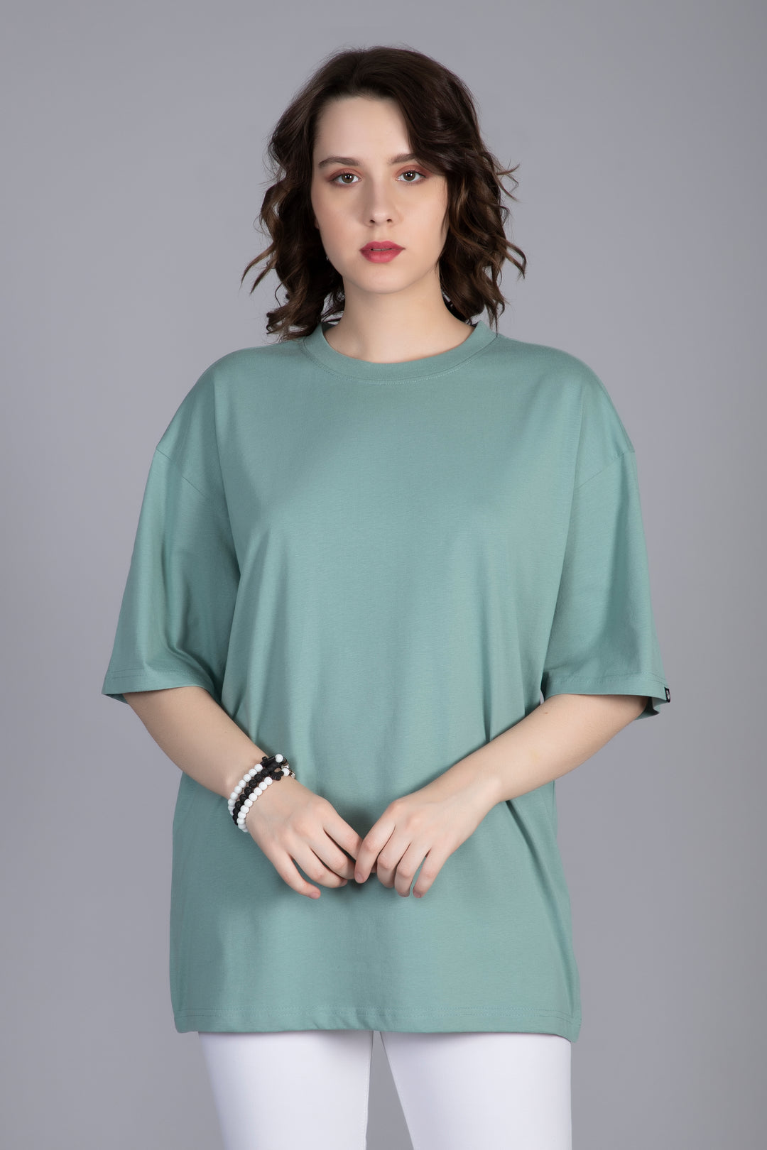 Solid Oversized T-Shirt Women Combo - Pack of 2