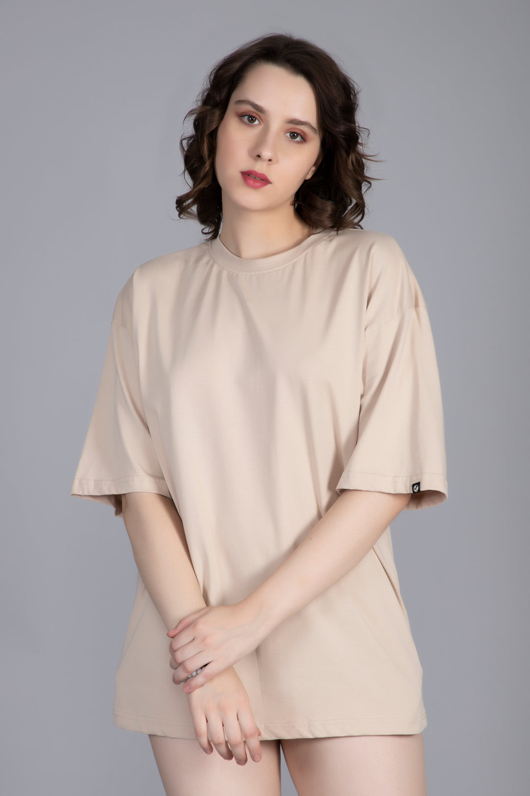 Solid Oversized T-Shirt Women Combo - Pack of 4