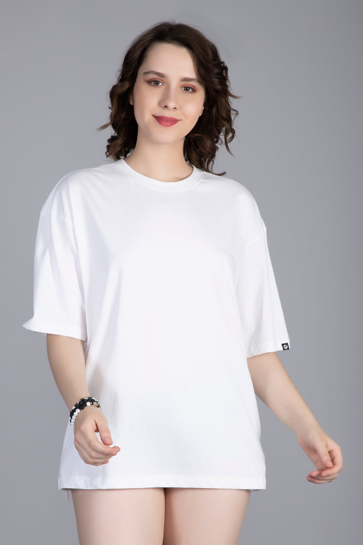 Women T-Shirt Oversized Solid Combo - Pack of 3