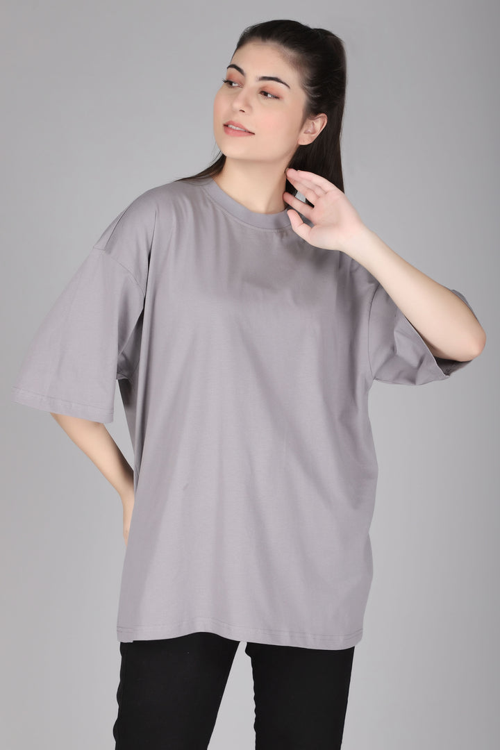 Solid Oversized T-Shirt Women Combo - Pack of 4