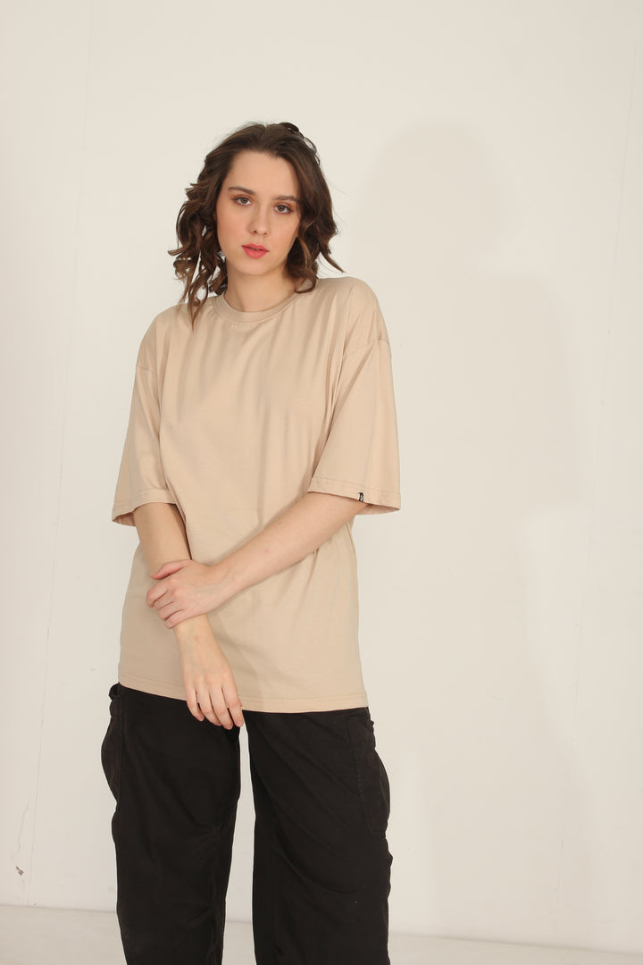 Women T-Shirt Oversized Solid Combo - Pack of 3