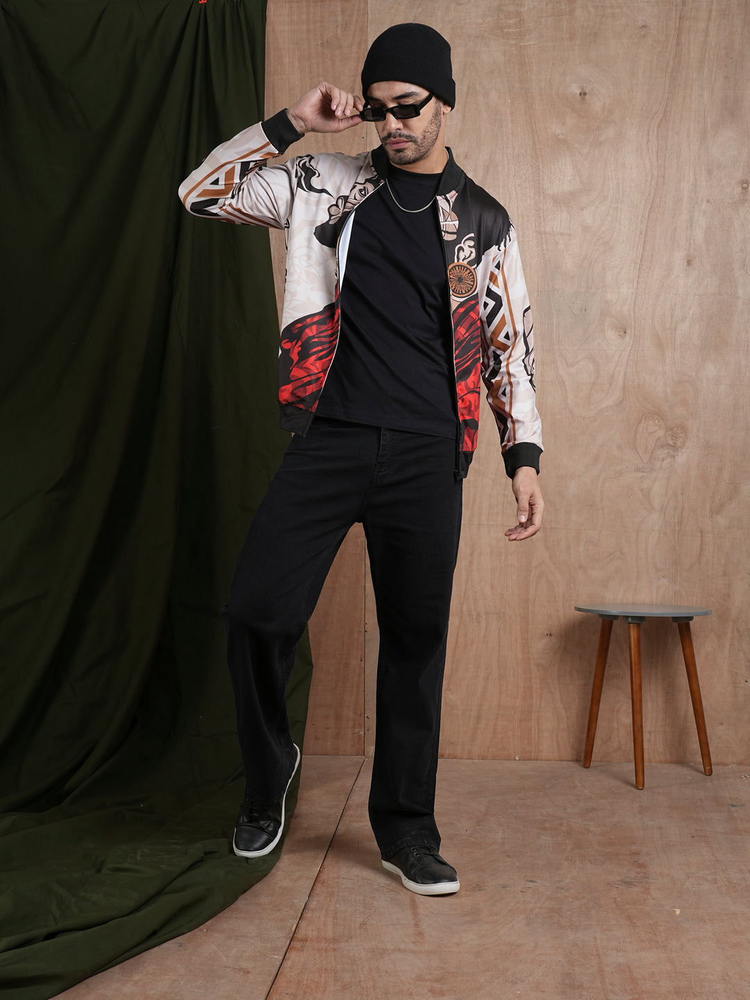 Men Graphic Printed Bomber Jacket