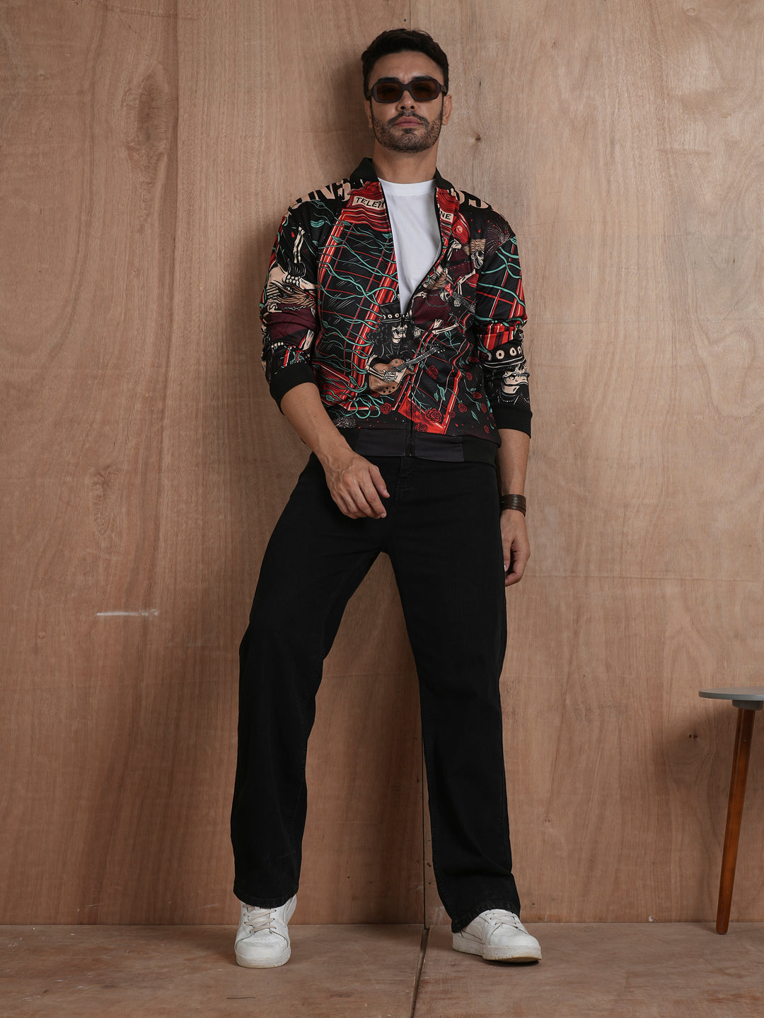 Men Graphic Printed Bomber Jacket