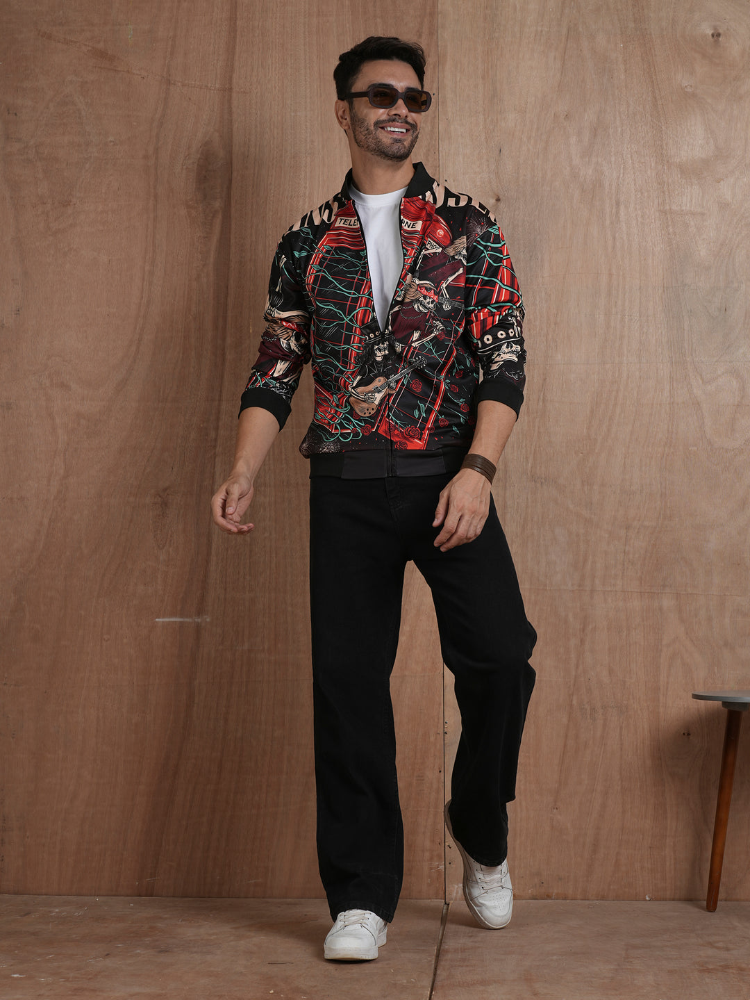 Men Graphic Printed Bomber Jacket